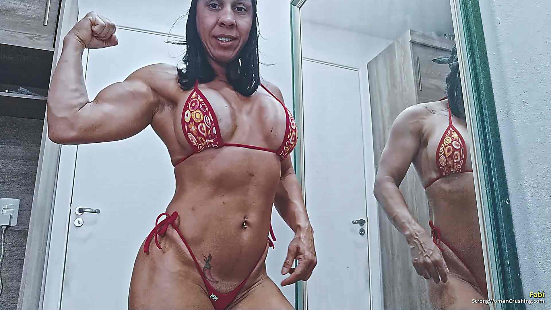 Fabi just flexing and breaking some plastic