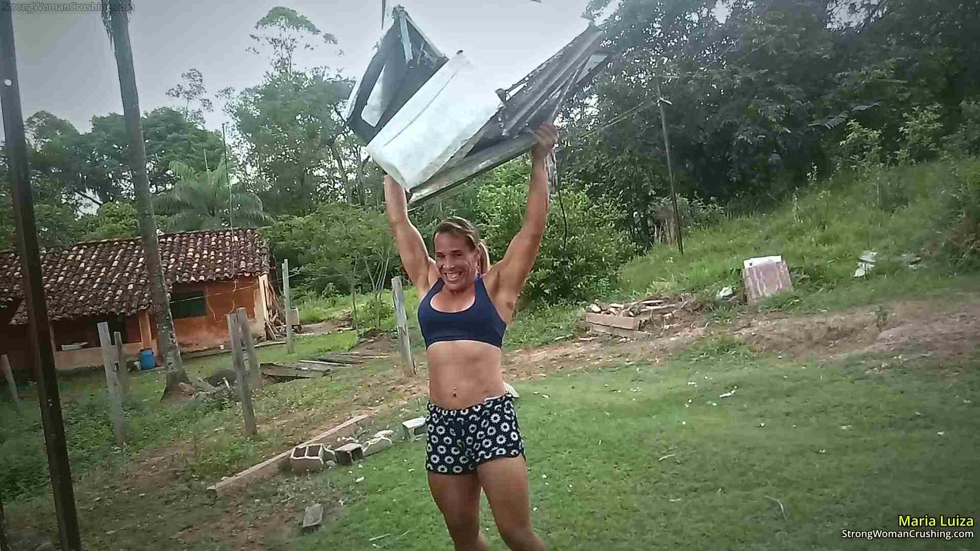 Maria Luiza destroys a Metal Stove