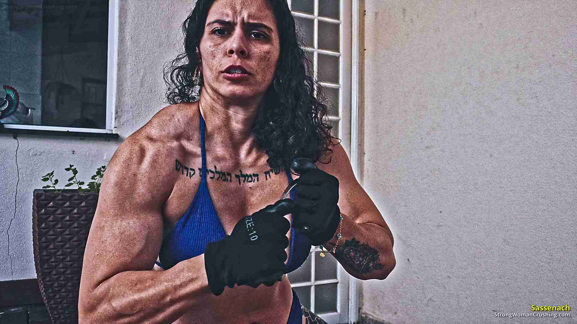 Sassenach bends several kitchen utensils